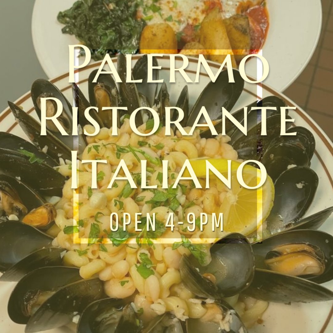 Palermo is open today from 4-9pm with all of your Italian food cravings! What are you in the mood for? Pasta? Seafood?  Salad? Soup? Lamb? Chicken? So many options! Choose Palermo tonight! Buon Appetito! #palermo #elkgrove #italian #authentic #fresh #seafood #lamb #pasta #dinner