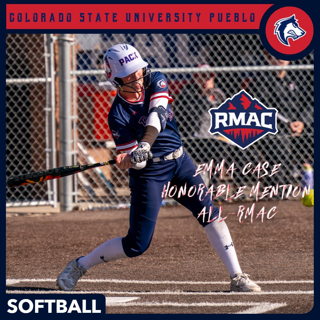 🚨 CONGRATS to freshman Emma Case on being named All-RMAC Honorable Mention #DevelopingChampions #ThePackWay