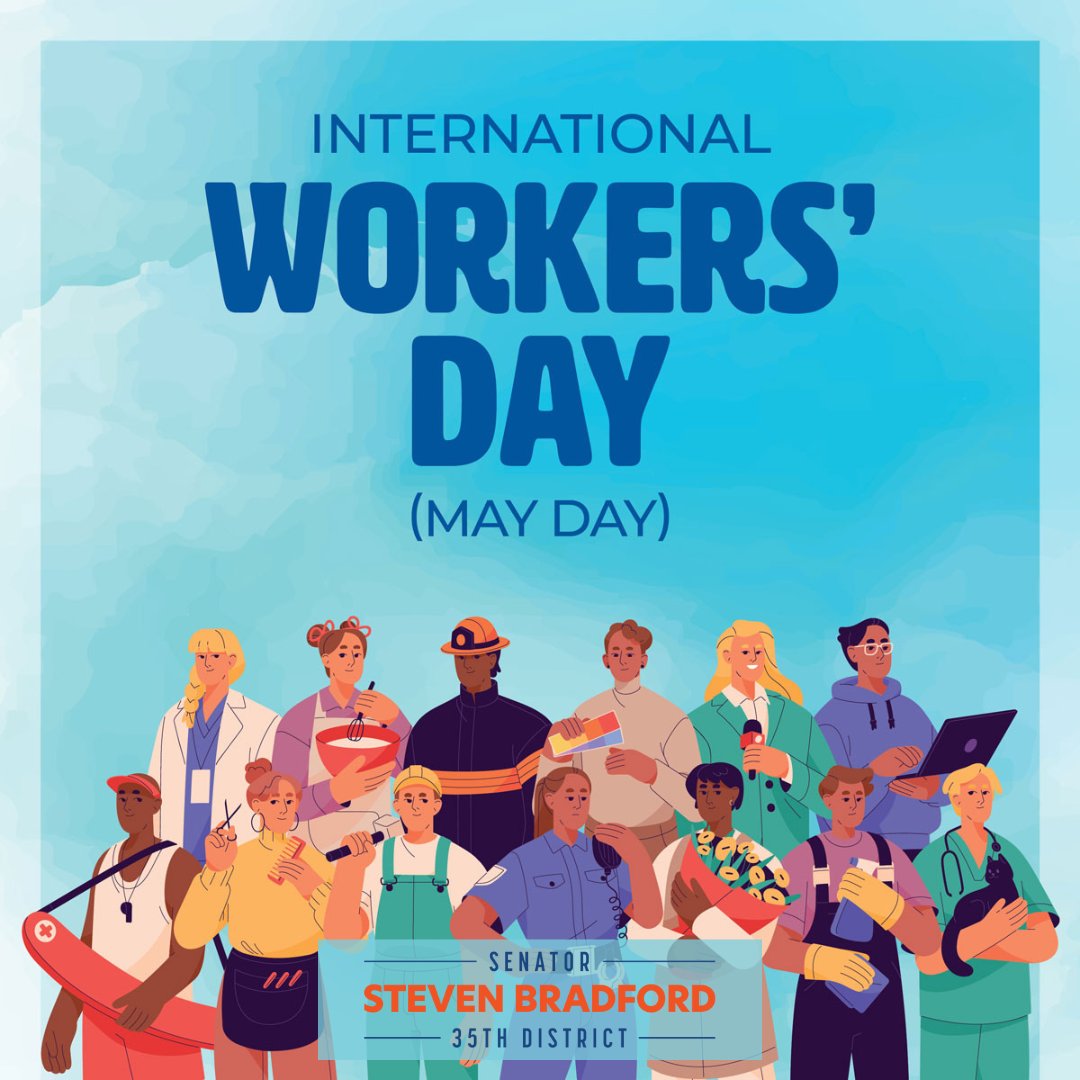 Celebrating International Workers' Day and all the progress that's been made in California, while acknowledging the work that remains. We continue our fight to create greater justice, fairness and equitable employment opportunities for all. #WorkersDay #InternationalWorkersDay