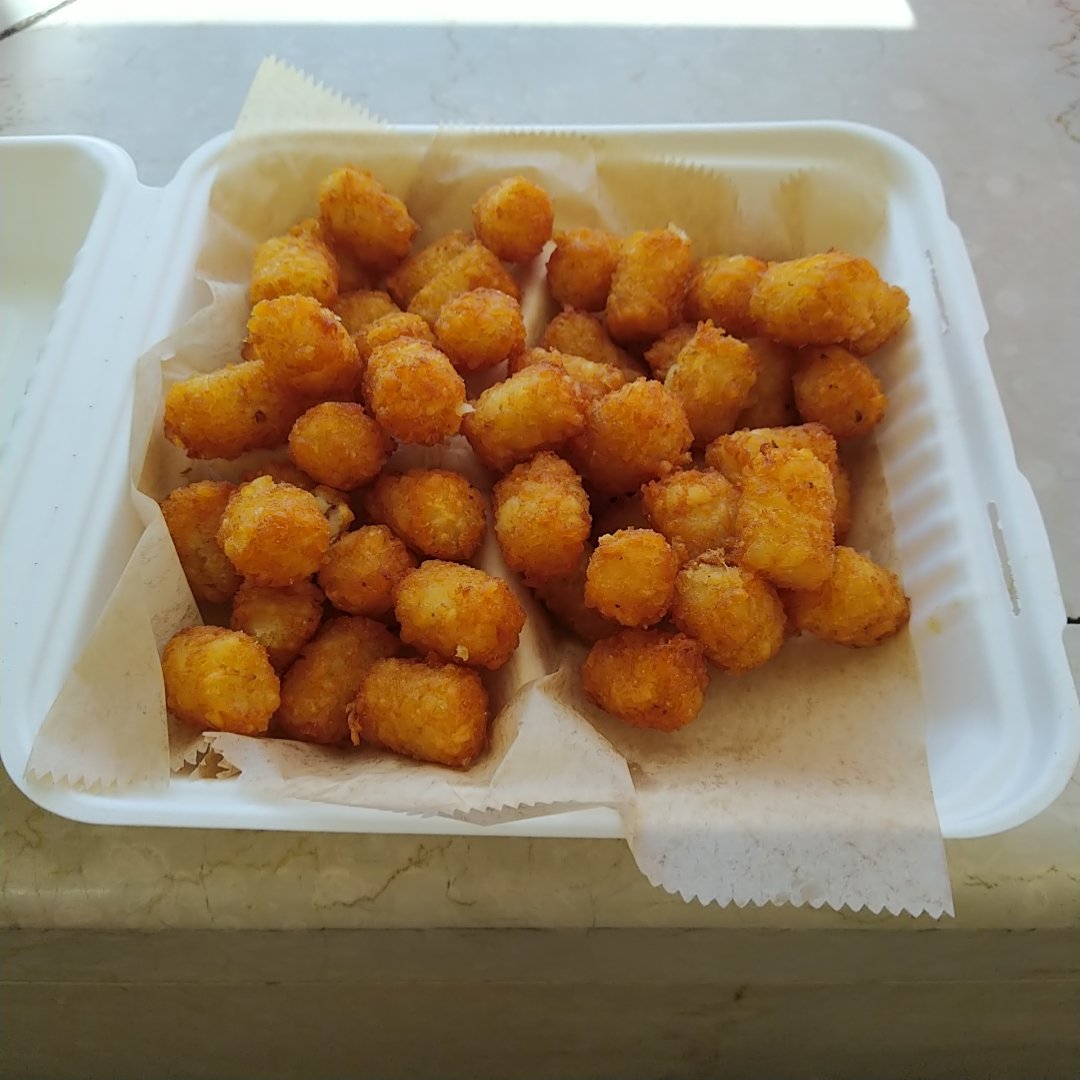 there should be containers of tater tots randomly scattered around for people to find and enjoy