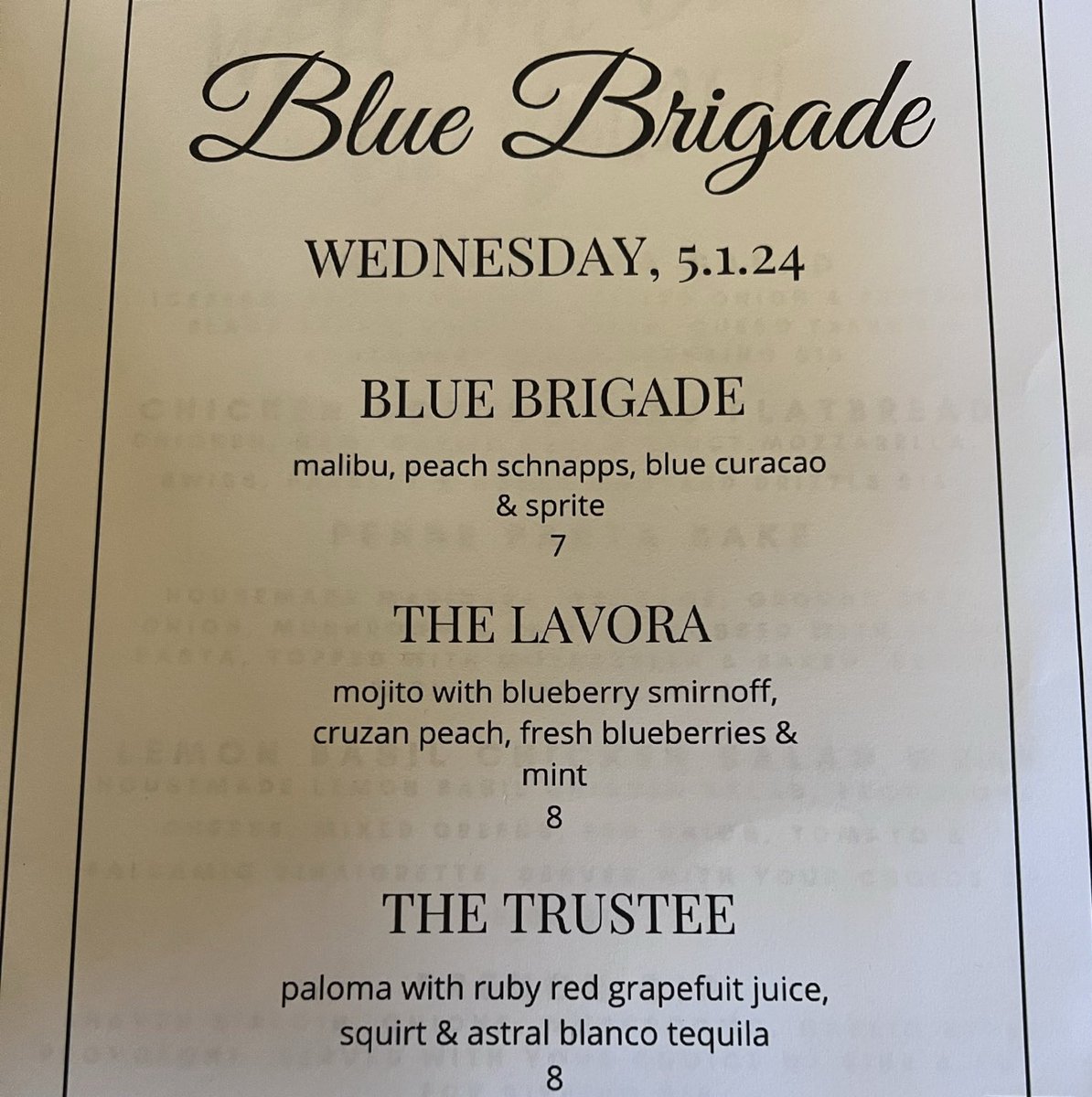 Excited to be in Lansing with the @swingleft Blue Brigade tonight. Even more excited to try The Lavora 🤣 🍹