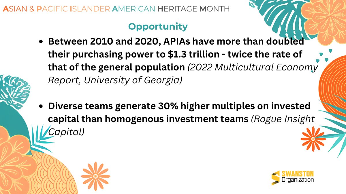 This May, we honor the resilience, innovation, and achievements of Asian Pacific Islander American entrepreneurs by examining the landscape they face. Let's continue to support and uplift APIA-owned ventures! #APIAHeritageMonth #API #APA #APAHM