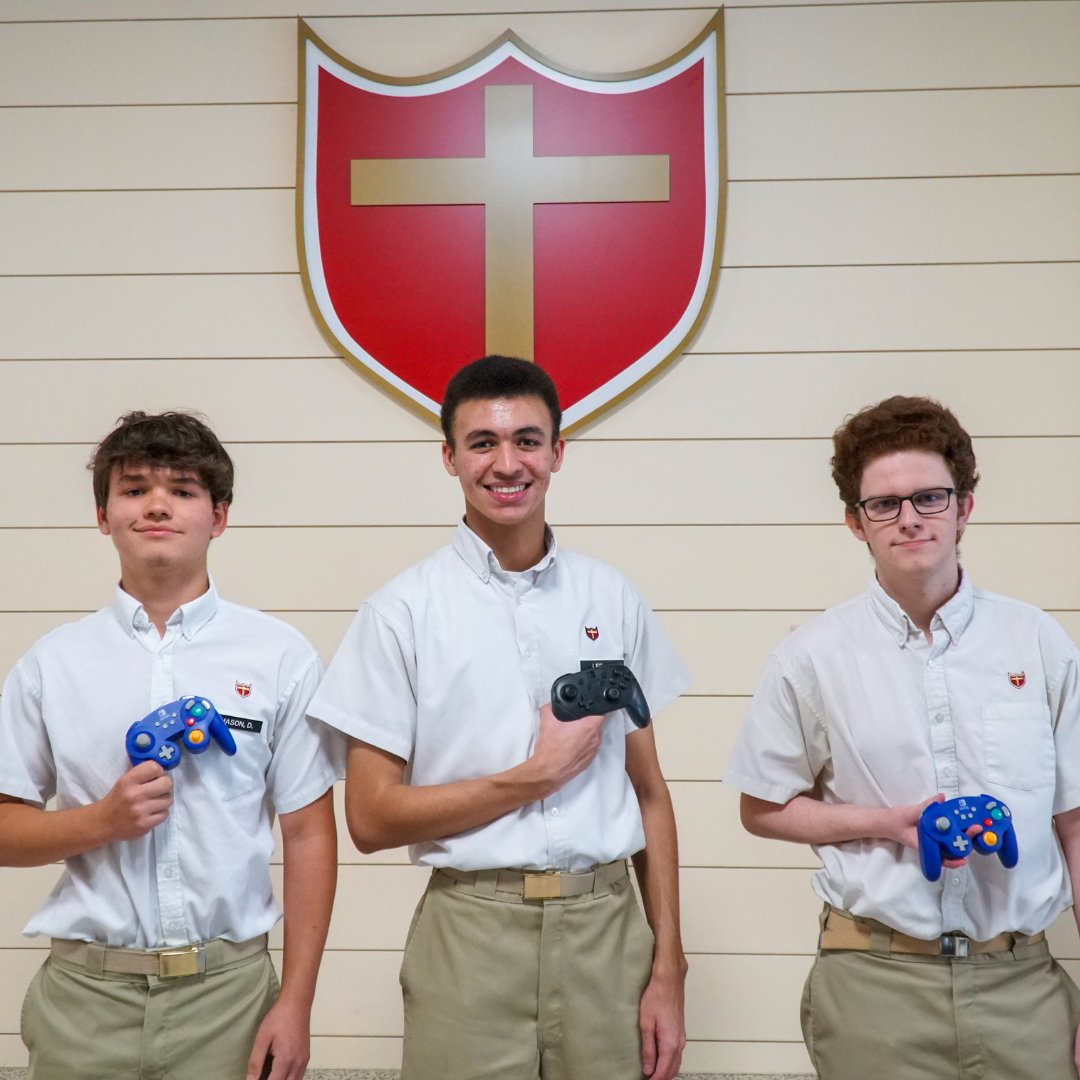 After an impressive championship run, Brother Martin's inaugural Esports team has finished 13-1 after playing in the Super Smash Bros. PlayVS Regional Championship. 🎮 Learn more on our website: loom.ly/Gc6xcR8 #BMHSCrusaders #BEaCRUSADER