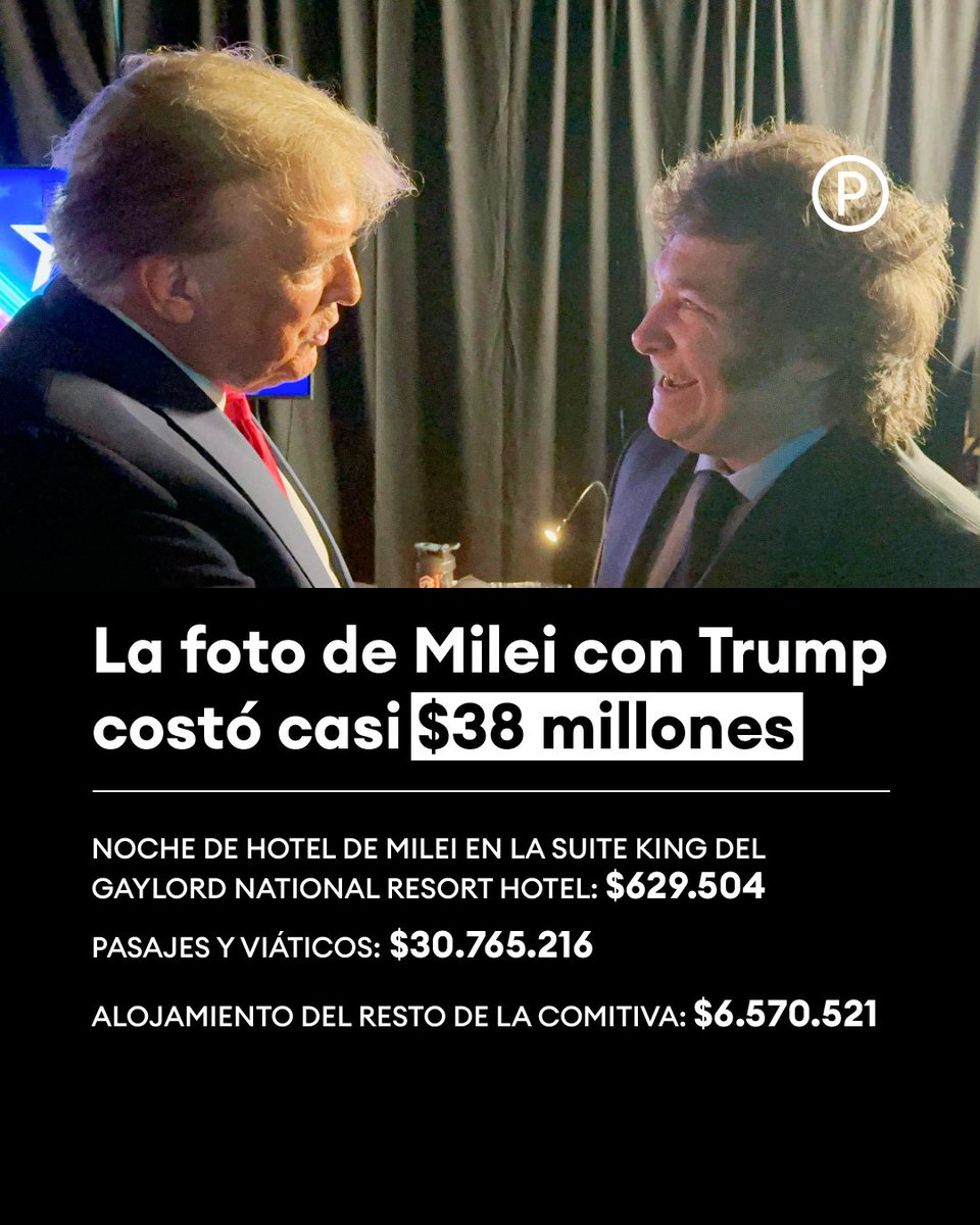 La foto del trastornado con Trump nos costó 38 millones! Estos sinvergüenzas le piden sacrificio al pueblo mientras hacen estos gastos delirantes
#ElPeorPresidenteDeLaHistoria