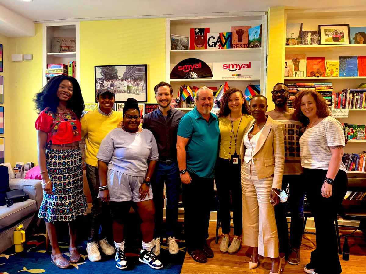 Thank you to our coalition member @SMYALDMV for hosting our monthly in-person meeting today. We discussed the state of our advocacy work for FY25 & our continued activities to advocate for 🏳️‍🌈🏳️‍⚧️folks of all ages. Look out for us at upcoming Pride events & more updates #dcbudget
