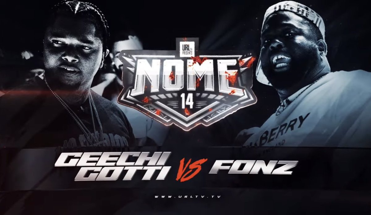 Geechi Gotti vs Fonz going down at NOME 14 @urltv 🎥🔥