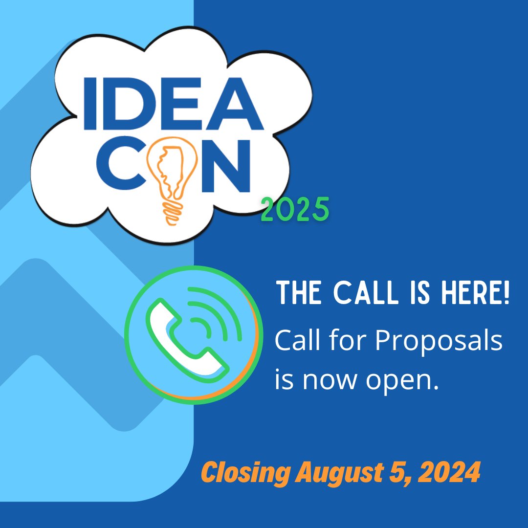 It's here! The #IDEAcon 2025 Call for Proposals is now open. We can't wait to see the innovative, reflective, creative, and foundational ideas you have to share with everyone. Proposals are open through August 5, 2024. Submit your proposal today at ideail.org/IDEAcon2025CFP