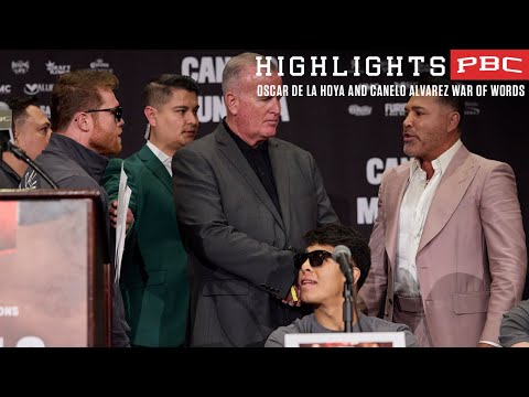 #News Security forced to separate Oscar de la Hoya and Canelo at Press Conference | #CaneloMunguia dlvr.it/T6Hctt