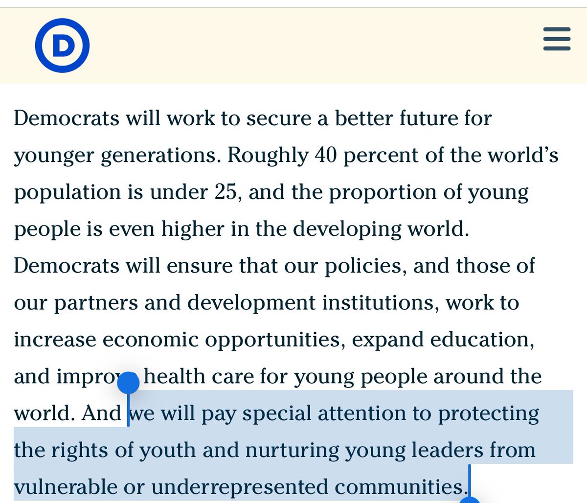 🧵What does it even mean to be a “Democrat”? I’m not sure I know anymore. But with so many in leadership opting to remain silent, it may be time to remember what it is we set out to do and who it is we claim to be. 1/2