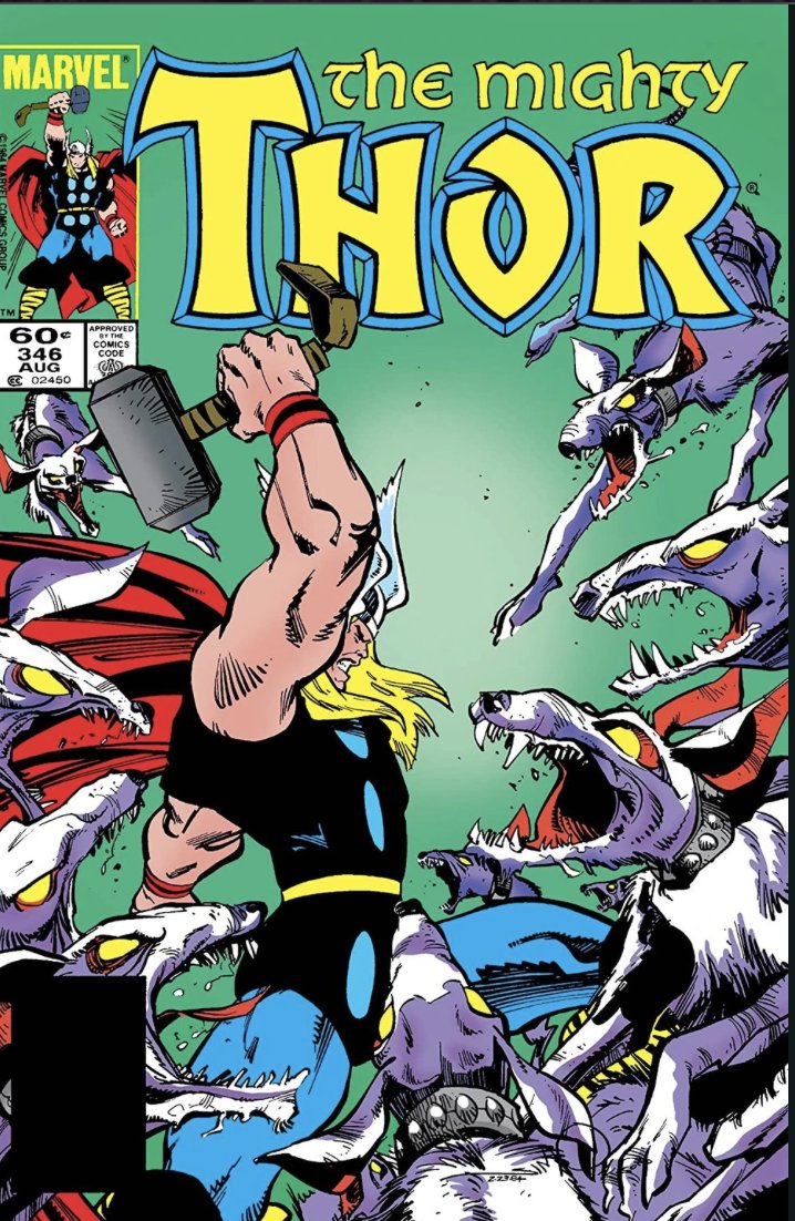 On #ThisDayInSupervillainHistory
40 years ago, Thor #346 marked the first appearance of the Hounds of the Hunter, a pack of demonic dogs summoned by the dark elf Malekith who ended up consuming their master and ending up in Hell where they were turned into puppies. Awww, puppies!
