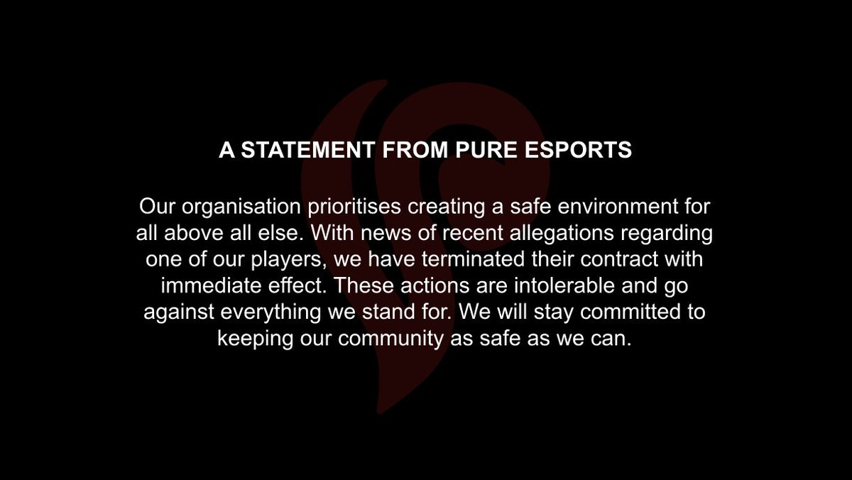 A statement regarding current events #StayPure #PureVal