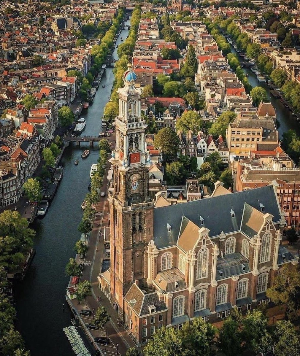 Aerial view of beautiful Amsterdam 🇳🇱