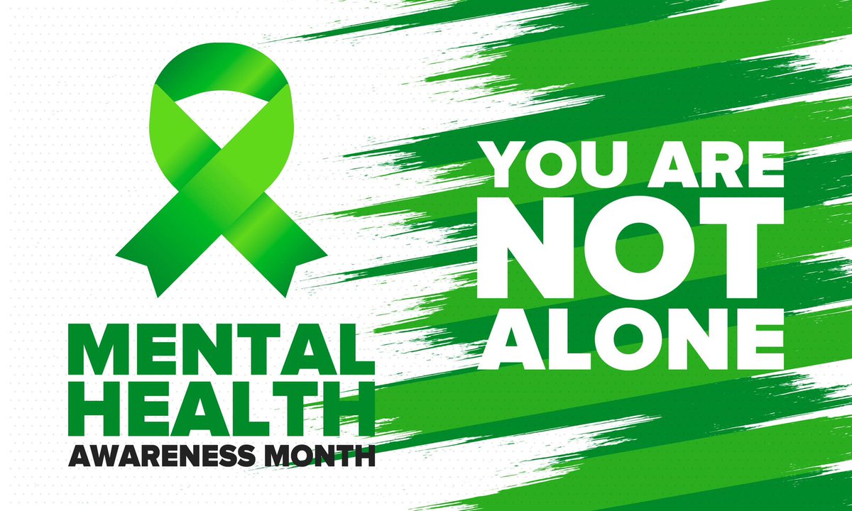 May is mental health awareness month. Let’s #breakthestigma around mental health. 💚