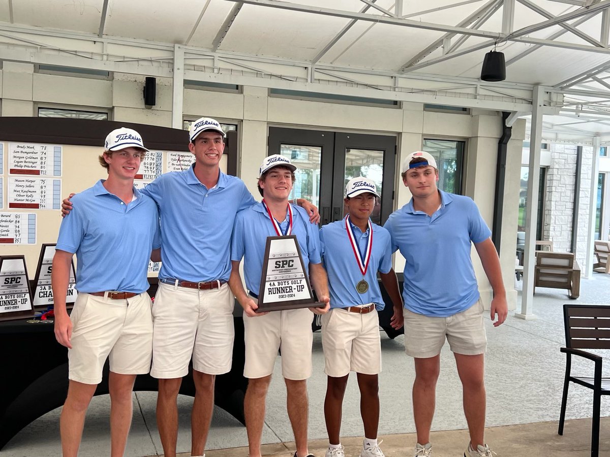 Congratulations to the boys golf team on their runner up finish in the SPC 4A Championship Tournament! #KnightsStandOut