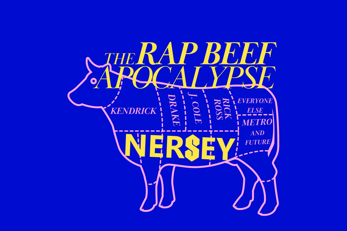 we have recorded a podcast about the chaotic rap beef landscape, @SlavaP and i yelled a lot and @SlimiHendrix wants you to know we recorded it before kendrick released 'euphoria' nersey.substack.com/p/e25-the-rap-…