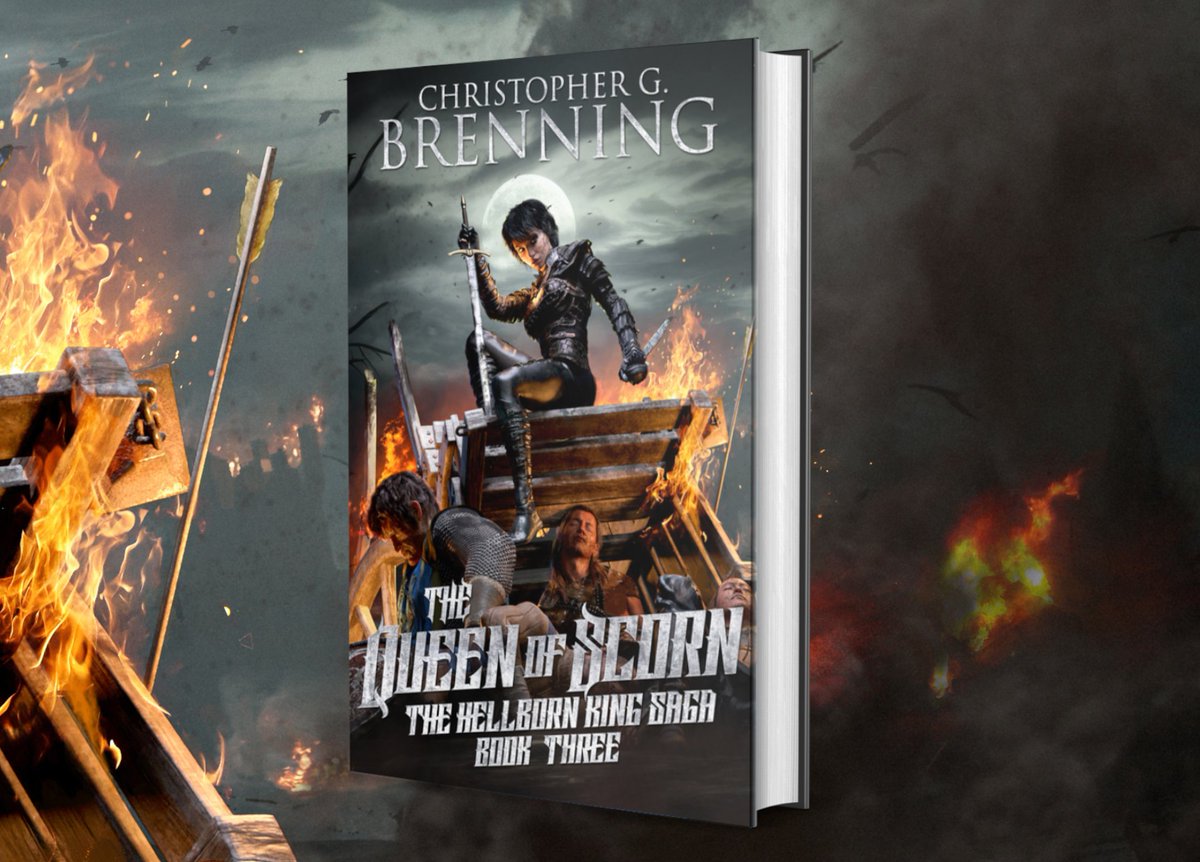 I'm pleased to announce I am a third of the way done with 'The Queen of Scorn.' Work has made writing difficult, but I'm still plugging away. 🤘 #epicfantasy #fantasybooks #grimdark #selfpublishing #authorsofx