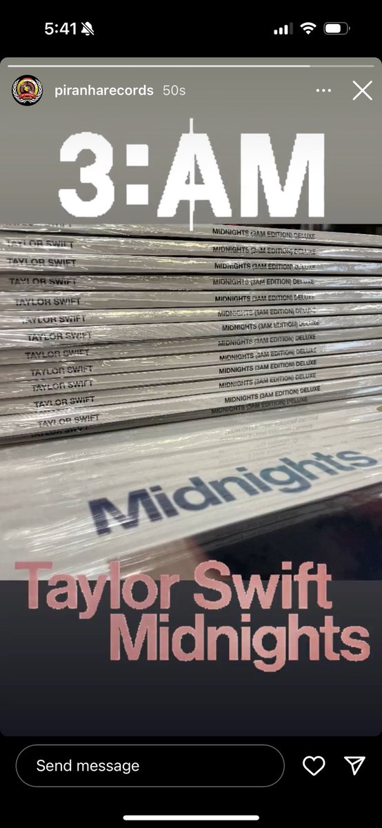 ‼️Umm! Look what my local record store just posted‼️ #TSMidnighTS 🕰️
