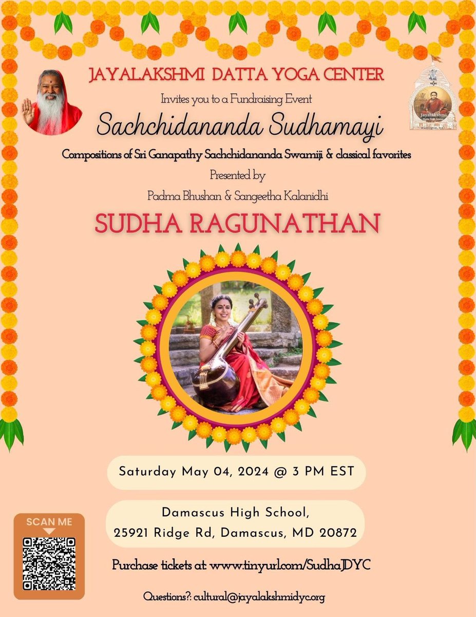 #sudharaghunathan #sudharagunathan #sudharagunathanmusic #sudharagunathanconcert #sudharagunathanconcertschedule #aprilschedule #jayalakshmidattayogacenter #appaji #ganapatisachidananda #dattapeetam #simplysudha #marylandconcert