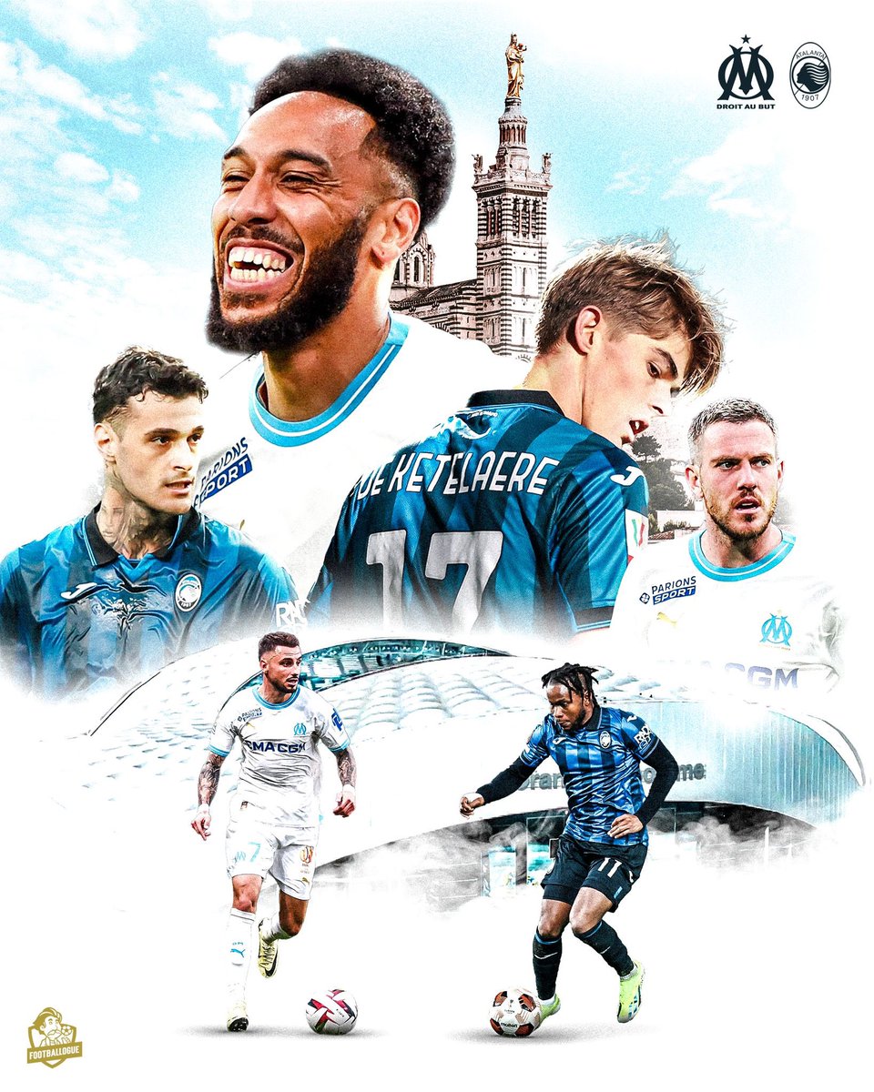 MARSEILLE 🇫🇷 ⚡️ 🇮🇹 ATALANTA 

AUX ARMEEEEEEEES ! FAITES BRILLER VOS COULEURS MARSEILLAIS ! 💙🤍