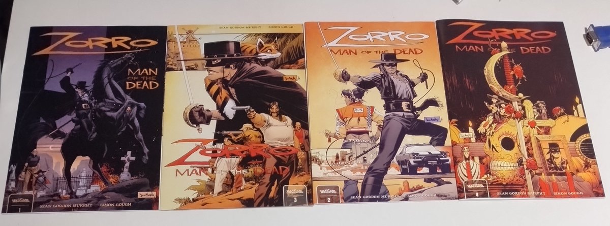 And with today's release and pick-up of 'Zorro: Man of the Dead' 4 that completes this four issue run of this modern imaginative twist on a classic hero. Great art, killer colors and an interesting unique take on Zorro. This was fun to read. @SeanMurphyArt @Massivepublish