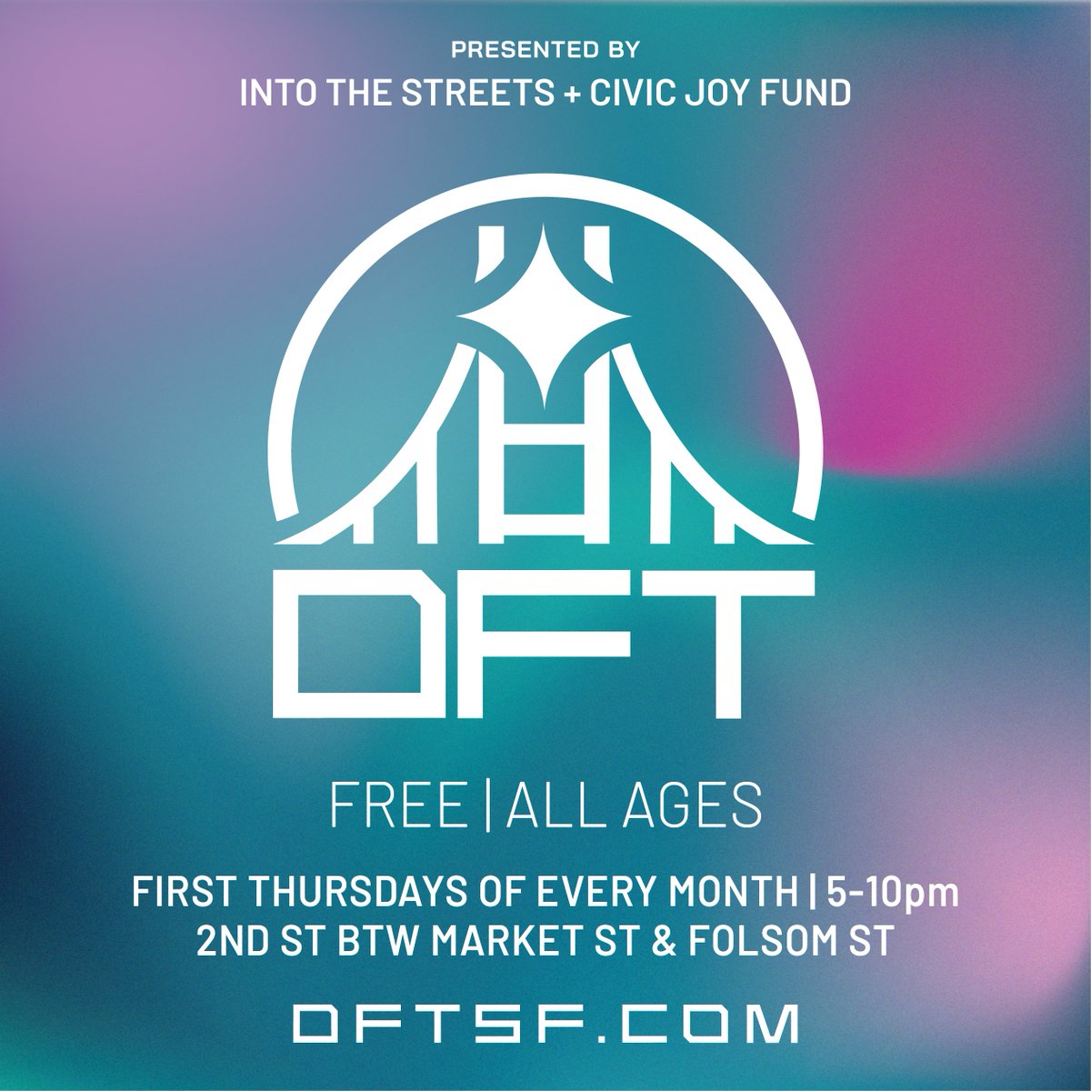 SF's new FREE monthly party Downtown First Thursdays kicks off tomorrow 5/2 💘 Stop by for live music, DJs, drag, food, outdoor bars, local vendors, street performances + more! 🪩 RSVP for free entry t.dostuffmedia.com/t/c/s/145502