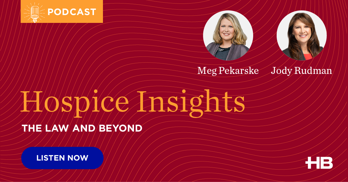 Join @HuschBlackwell's Meg Pekarske and Jody Rudman for a #HospiceInsights episode focused on keys to understanding and preventing AI and cybersecurity risks: ow.ly/OXXa50RueS8

#newpodcast #newpodcastalert #hospicecare