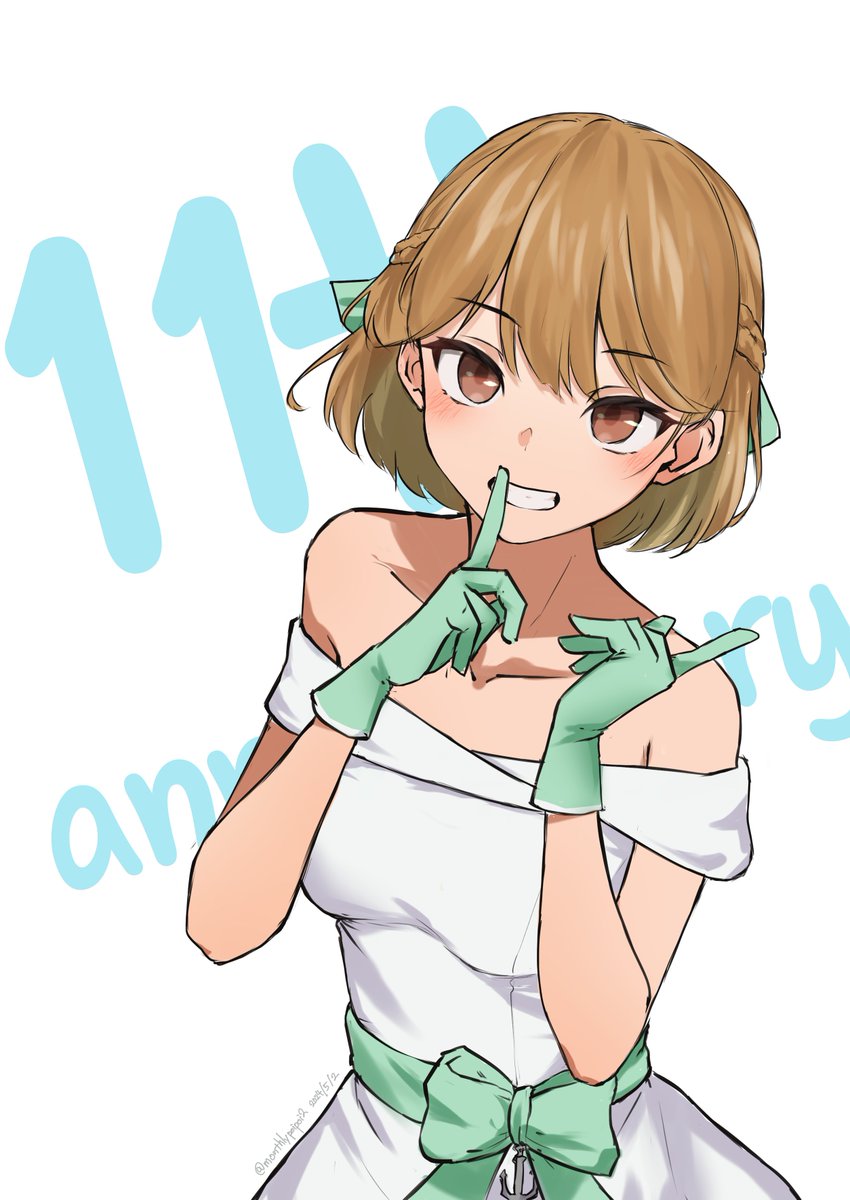 やっと描けたドレス朧
艦これ11周年おめでとうございます🎉
#艦これ　
#朧