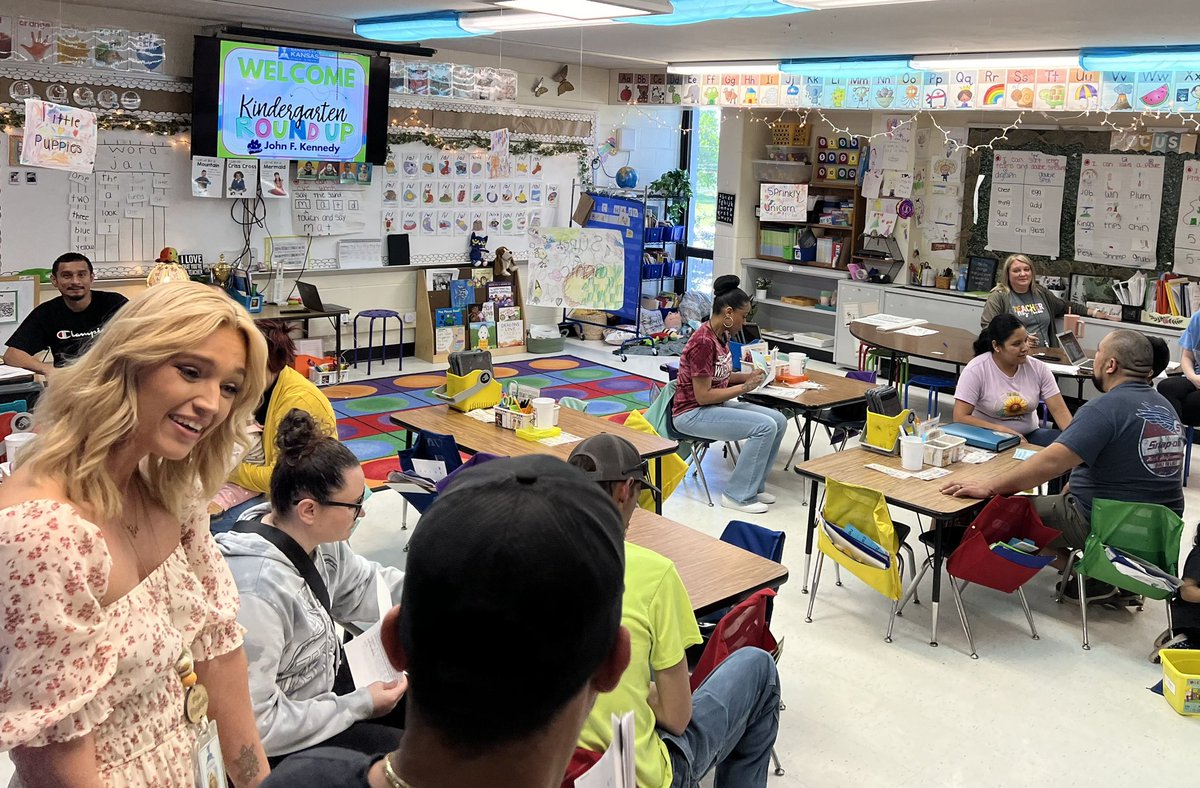 Kindergarten Kick-Off is going strong tonight at JFK! Thank you to the JFK staff for welcoming our families into the 2024-2025 school year.  There were times I think we were more excited than the kids.  What a wonderful start to a new school year! <a href="/kckschools/">Kansas City, Kansas Public Schools</a> <a href="/Mstewart_2u/">Dr. Marques Stewart</a>
