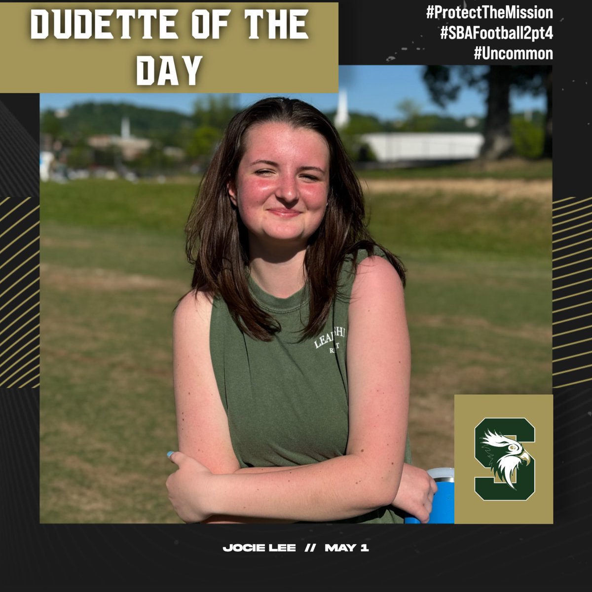 Talk about laying it on the line 4 the team! Our first Dudette of 2.4! She is doing all she can to serve her team! Today she has the battle scare to prove it! U are helping us Protect The Mission!!
#SBAFootball2pt4 #UNCOMMON #Built2BDifferent #BeMore4Others #ProtectTheMission