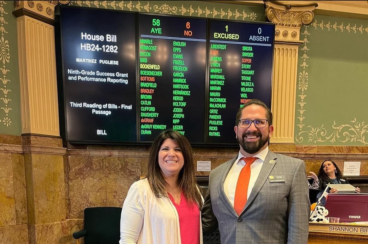HB24-1282 passes the House!! We are one step closer to expanding access to 9th grade success supports to more high schools in #edcolo. Thank you, @MartinezforSoCo and @RoseforCO for your leadership!! #coleg #copolitics