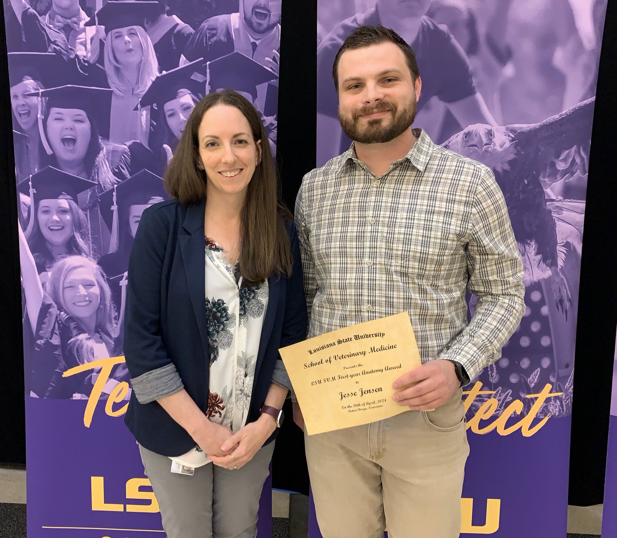 Scholarships help students to achieve their dream of a career in veterinary medicine. We celebrated our scholarship recipients in our Years I-III classes recently, and we sincerely thank the donors who helped make this happen for our students! #BetteringLives #LSUVetMed