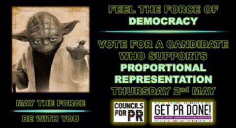 -@Femi_Sorry is right.

Vote for a candidate that supports Proportional Representation on Thurs May 2nd. #LE2024
#LocalElections2024 

#Vote4PR 
#GetPRDone 
#Councils4PR 
#ProportionalRepresentation