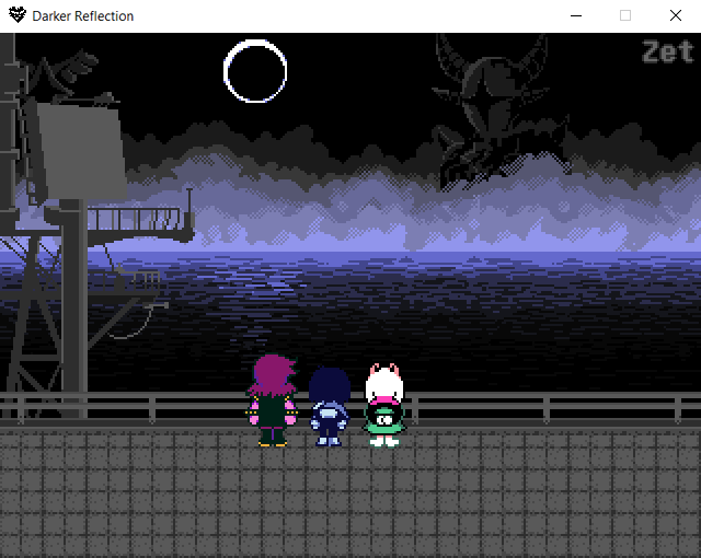 XanthicZet's tweet image. I just didn't expect Chapter 6 to occur aboard a ship navigating through an ocean of darkness??????
A Neo Dark World??? An ocean of darkness???
#DELTARUNE