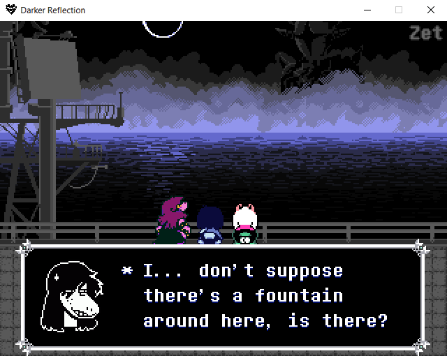 XanthicZet's tweet image. I just didn't expect Chapter 6 to occur aboard a ship navigating through an ocean of darkness??????
A Neo Dark World??? An ocean of darkness???
#DELTARUNE