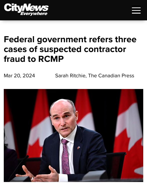 BREAKING NEWS Official reveals 3 files sent to RCMP for Trudeau contracting fraud are INDIVIDUALS, not companies. Three more scammers took taxpayers for at least $5 million dollars. Officials to provide the names of the scammers to committee by Friday. Stay tuned.