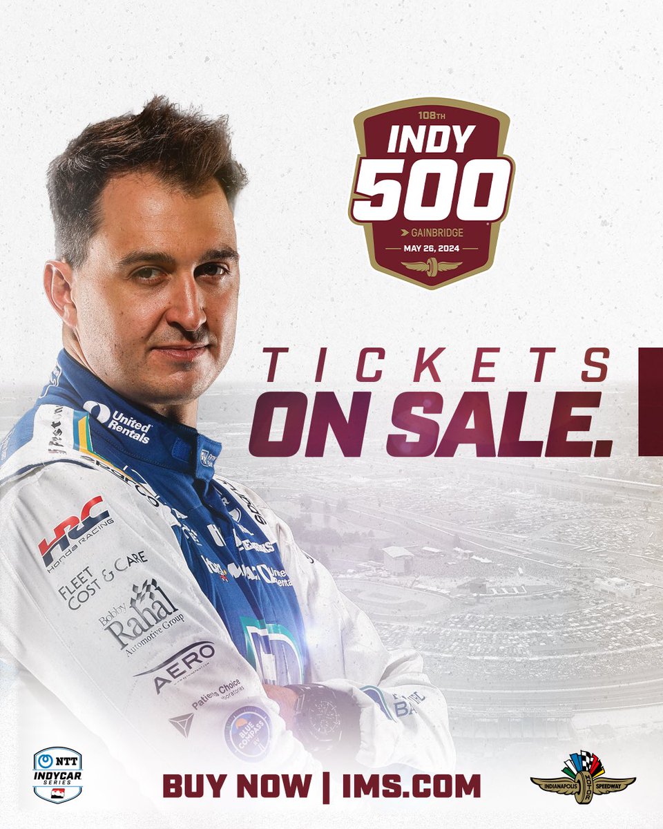 Almost go time! Ready for a big month! #Indy500 #ThisIsMay ims.com/Indy500