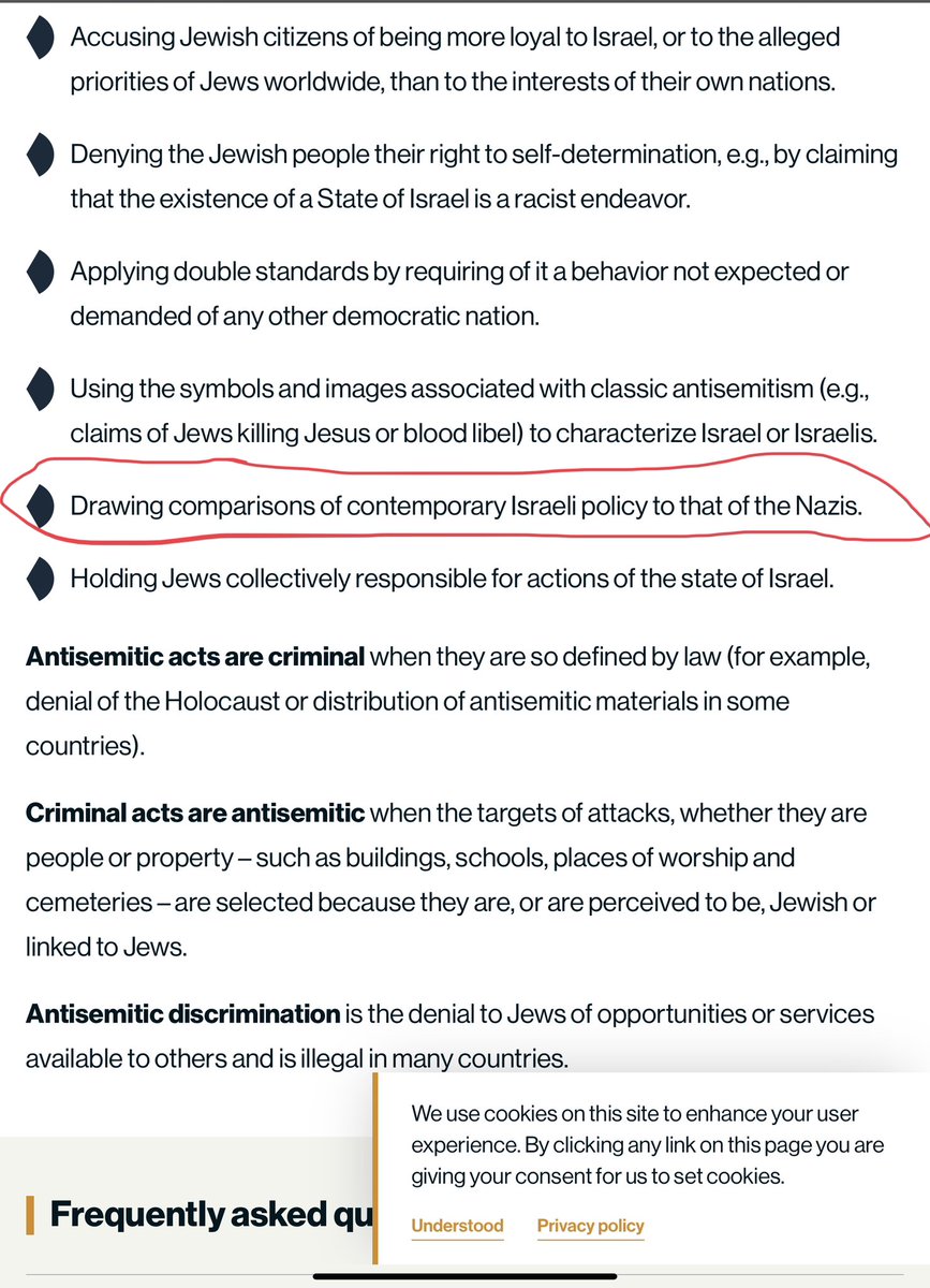 The House just passed a bill saying students can have college federal funding pulled if they compare Israeli policy to the Nazis…