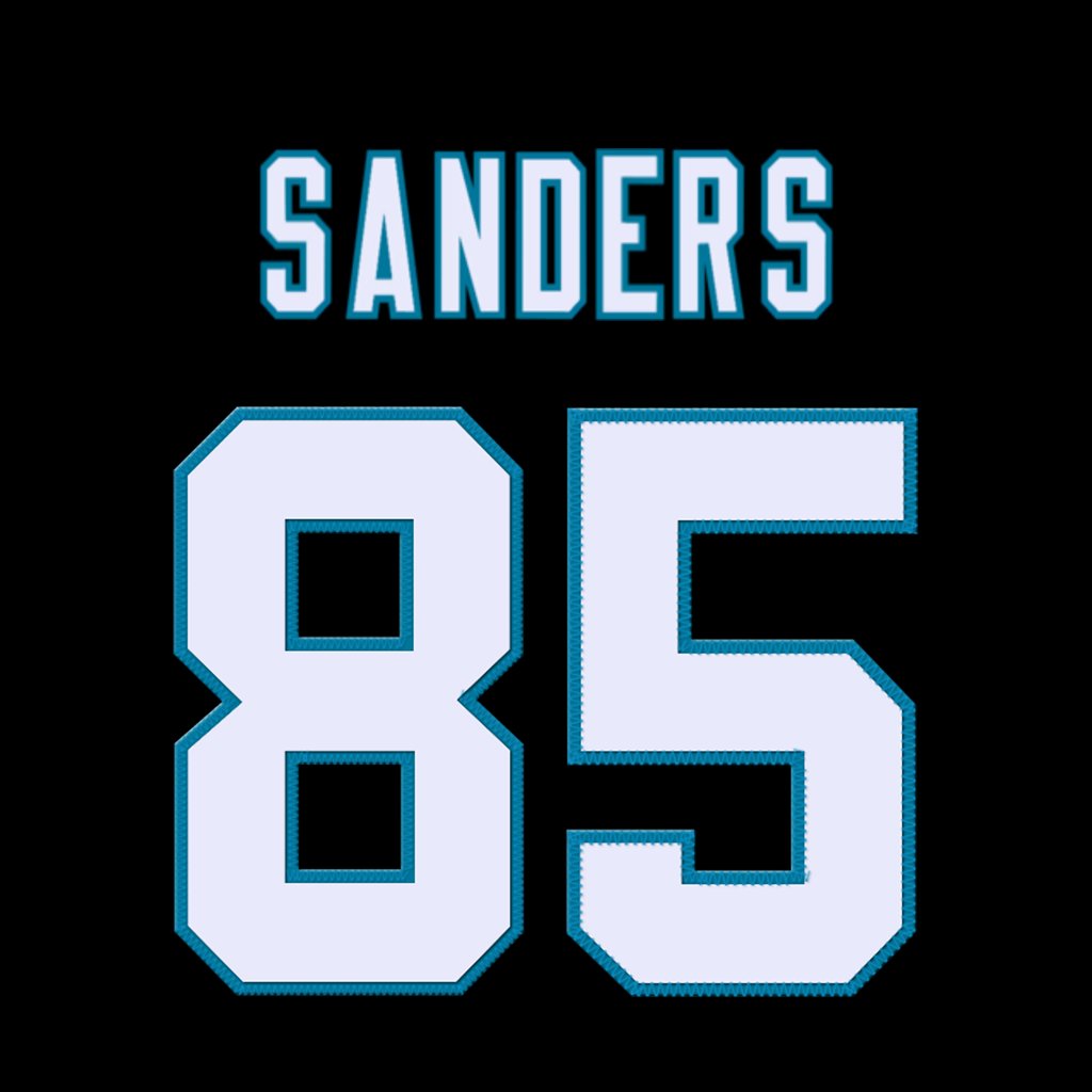 Carolina Panthers TE Ja'Tavion Sanders is wearing number 85. Last assigned to Jordan Matthews. #KeepPounding