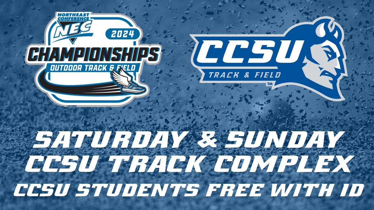 🎟️NEWS: Tickets for the 2024 @NECSports Outdoor Track & Field Championship are on sale NOW! Purchase online at ccsubluedevils.com/tickets2023 to skip the line! Tickets are sold at the gate, but NO CASH will be accepted. Students with NEC member school ID are free #GoBlueDevils