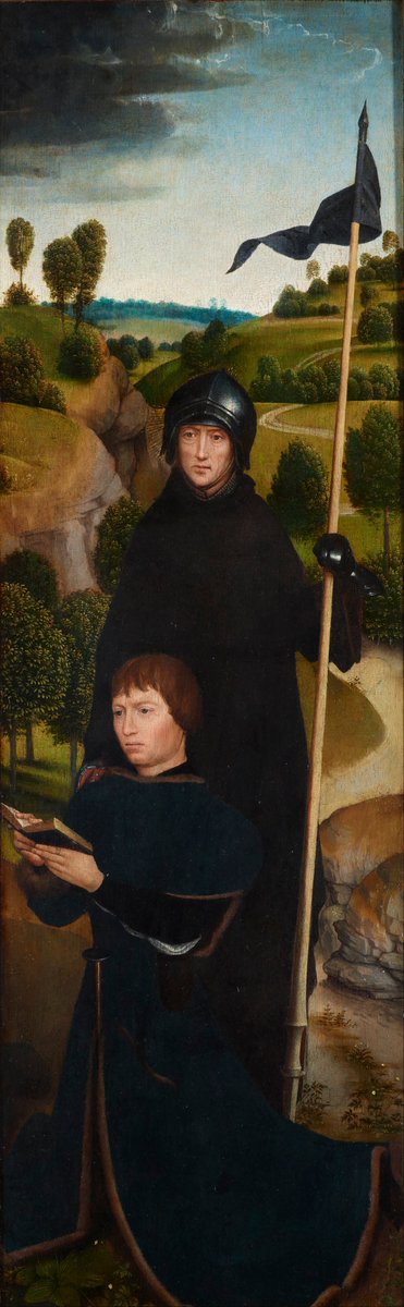 Hans Memling
Junger Mann am Gebet mit St. William von Maleval
1470