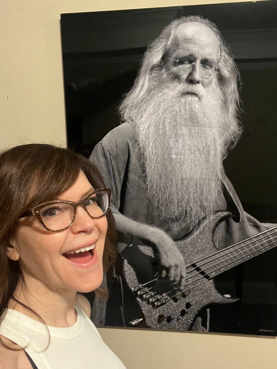 Found a photo of my pal, and amazing musician, @lelandsklar in the lobby at @RPlayhouse! See you soon, Ridgefield!