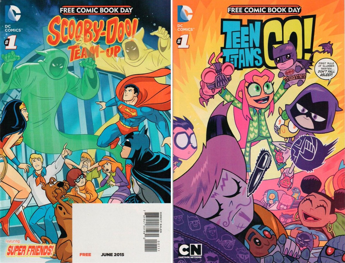 ON THIS DAY... May 2, 2015 - Scooby-Doo! Team-Up was released on Free Comic Book Day. The cover showed Teen Titans Go! and the back cover was Scooby-Doo! Team-Up. This cover was the same cover on Scooby-Doo! Team-Up #6. #scoobydoohistory #ScoobyDoo