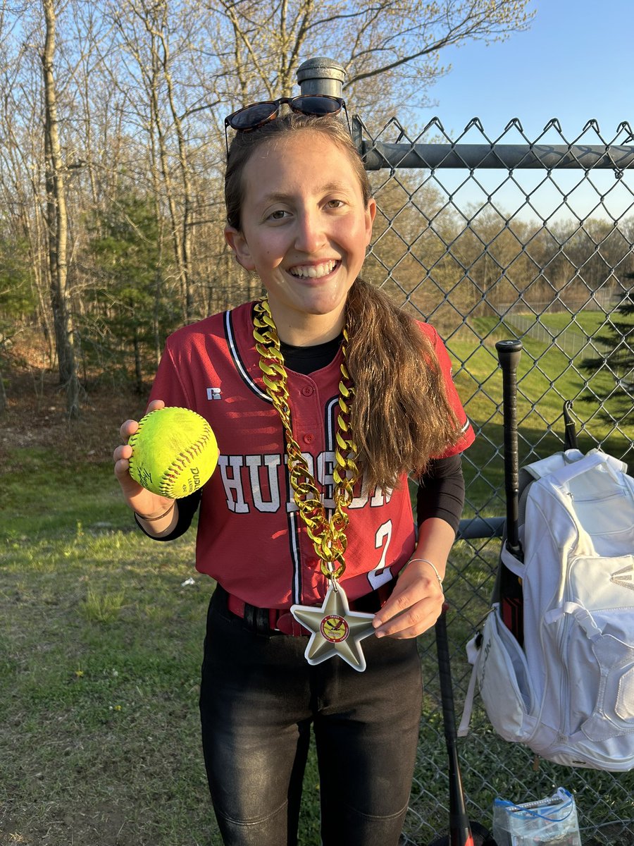 Hawks improve to 7-3 with 10-2 win over Shrewsbury. Great games by many players but big one for @livi_sousa25 getting her first career homerun! @HHSHawksAD @tgsports @MetroWestSports