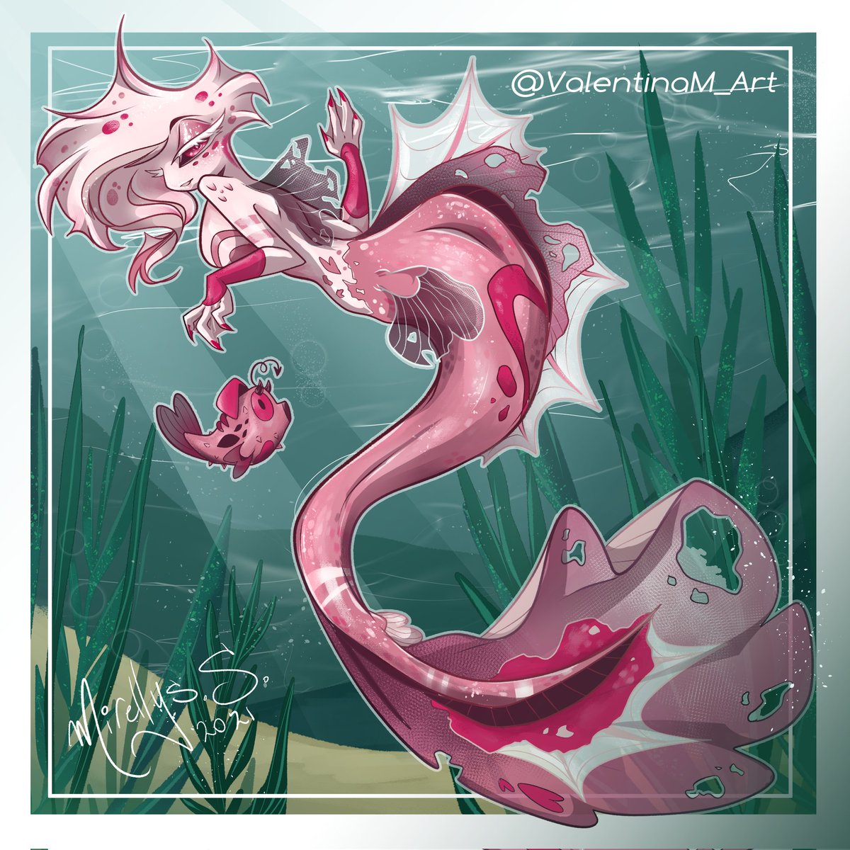 #mermay2024 HAS BEGUN!!!! I'll redraw this old art at some point. Just be patient 🥹🧜🏼‍♀️

#HazbinHotel #mermay #angeldust #Mermaid #HazbinHotelAngelDust