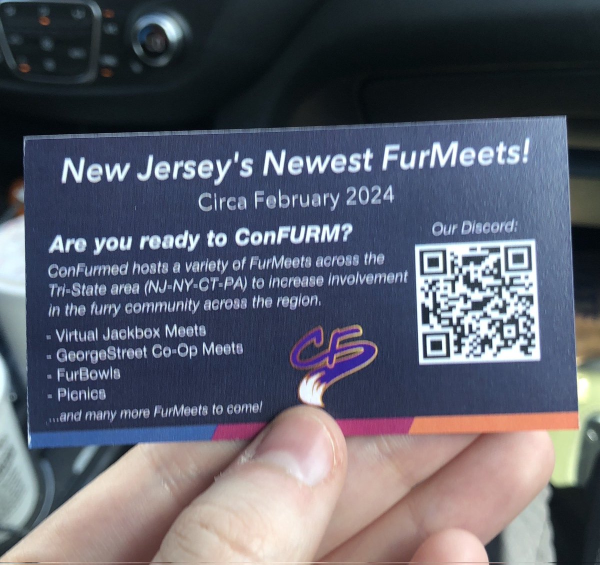 Going to @gardenstatefur?

If you find our cards flying around, tag us here with a silly photo for a chance to win a prize at our next GeorgeStreet Co-Op meet!