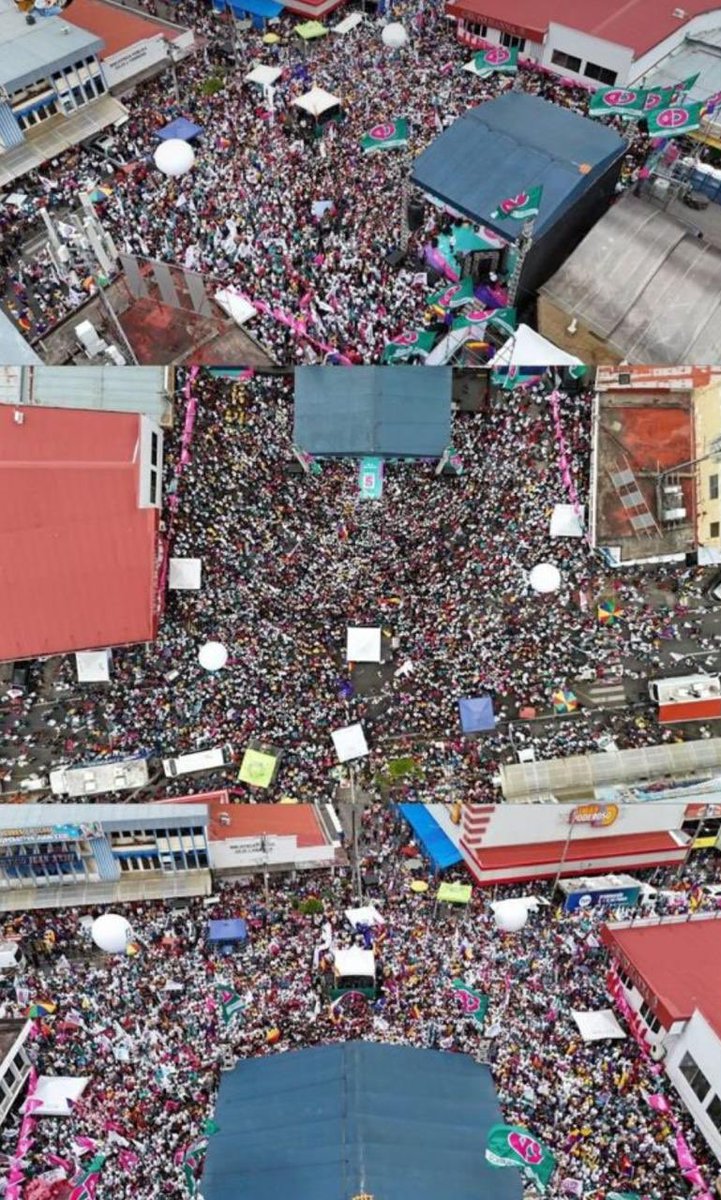 Muchísima gente en el cierre de campaña de Rómulo Roux / José Isabel Blandón… #TodosSomosUno