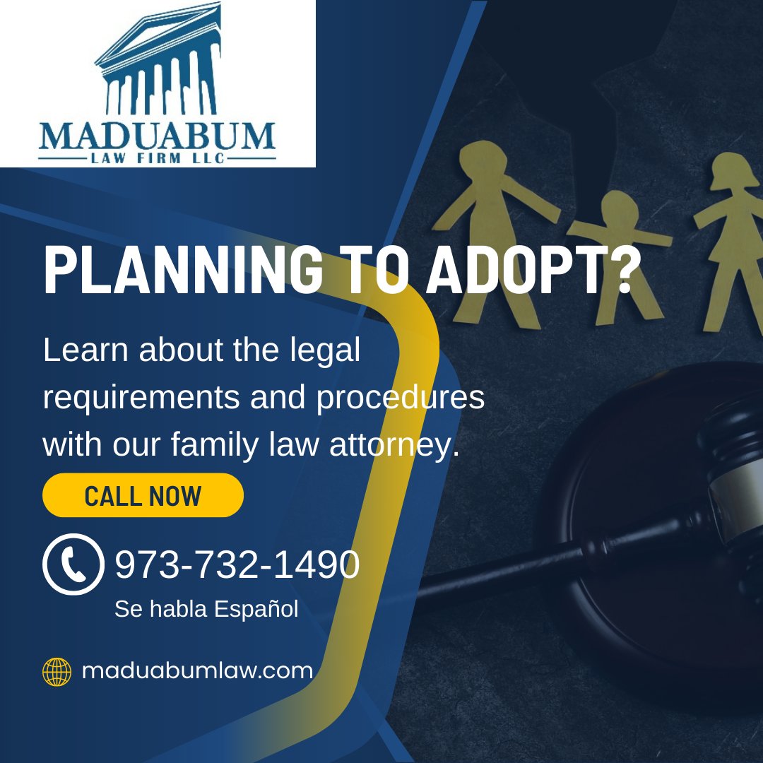 Planning to adopt? 
Ensure a smooth process by understanding the legal requirements. Our family law attorney specializes in adoption cases and can guide you every step of the way.

☎️ 973-732-1490

#adoption #familylaw #childadoption #adopted #usadoption #legalhelp