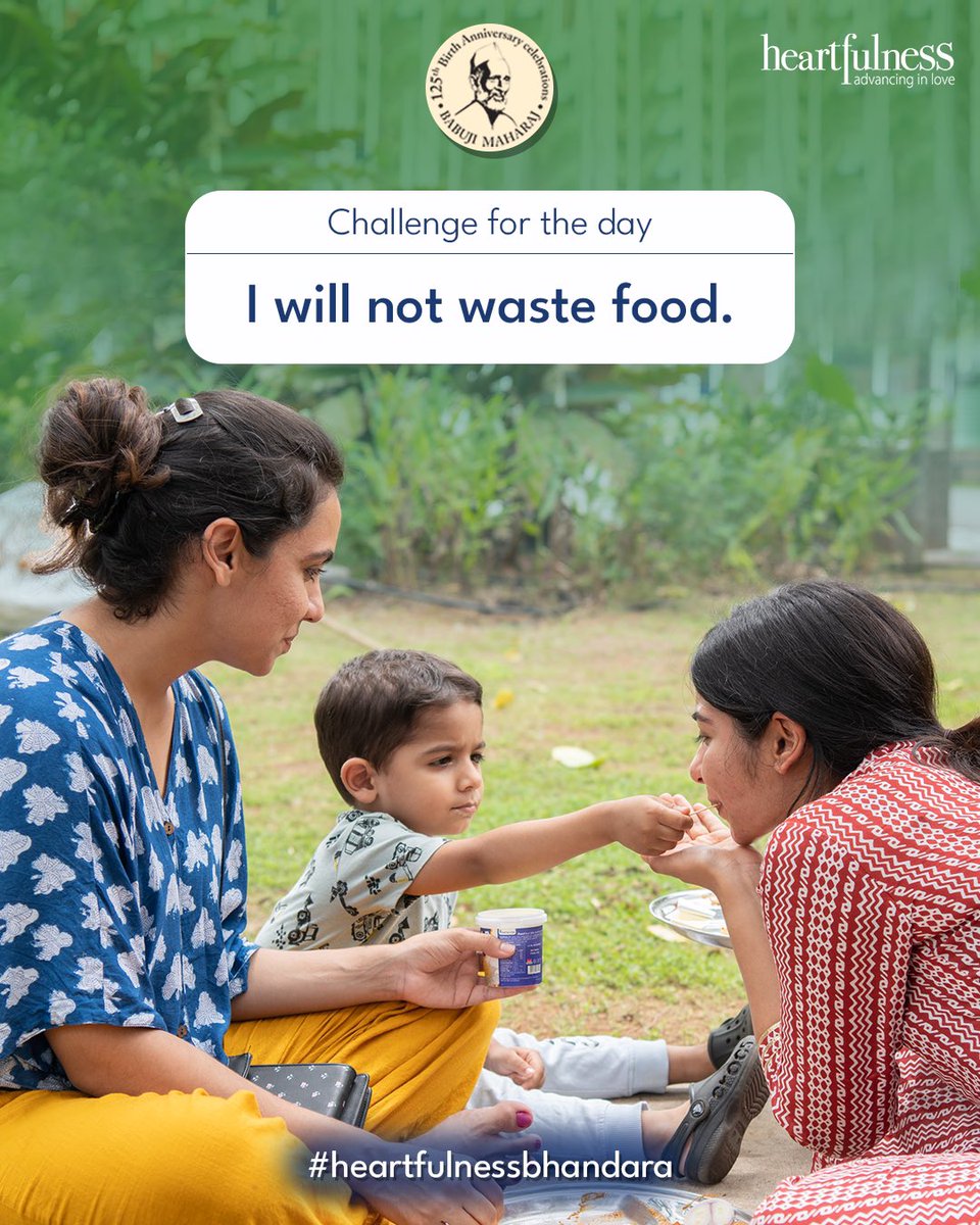 The first batch of #HeartfulnessBhandara may have concluded, but we’re just getting started with the next challenge. Our fourth challenge: Take a pledge that “I will not waste food.” It’s not just about finishing what’s on your plate; it’s about enjoying each meal with a joyful…