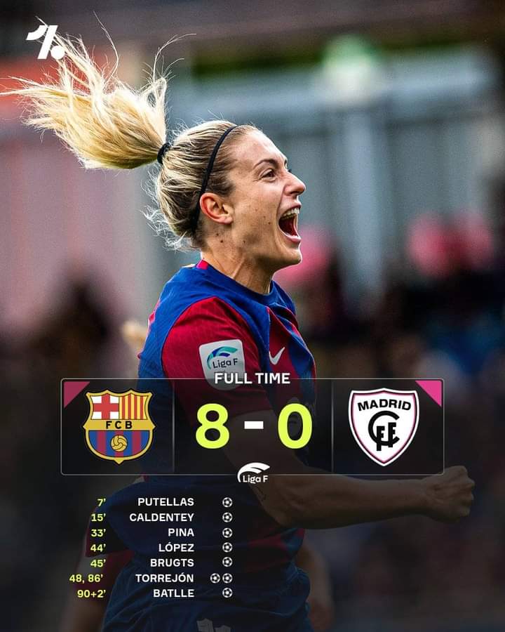 The media would have been blown away if Barca Femini had lost this game with an 8-0 score.