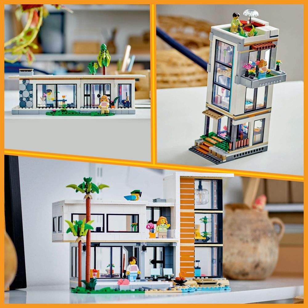 LEGO Creator 3-in-1 Modern Home (31153) Revealed As a precursor to the upcoming LEGO Ideas Twilight Cullen House, JB Spielwaren has revealed a new LEGO Creator 3-in-1 set that has the same feel with the Modern House (31153). thebrickfan.com/lego-creator-3… #LEGO #Creator